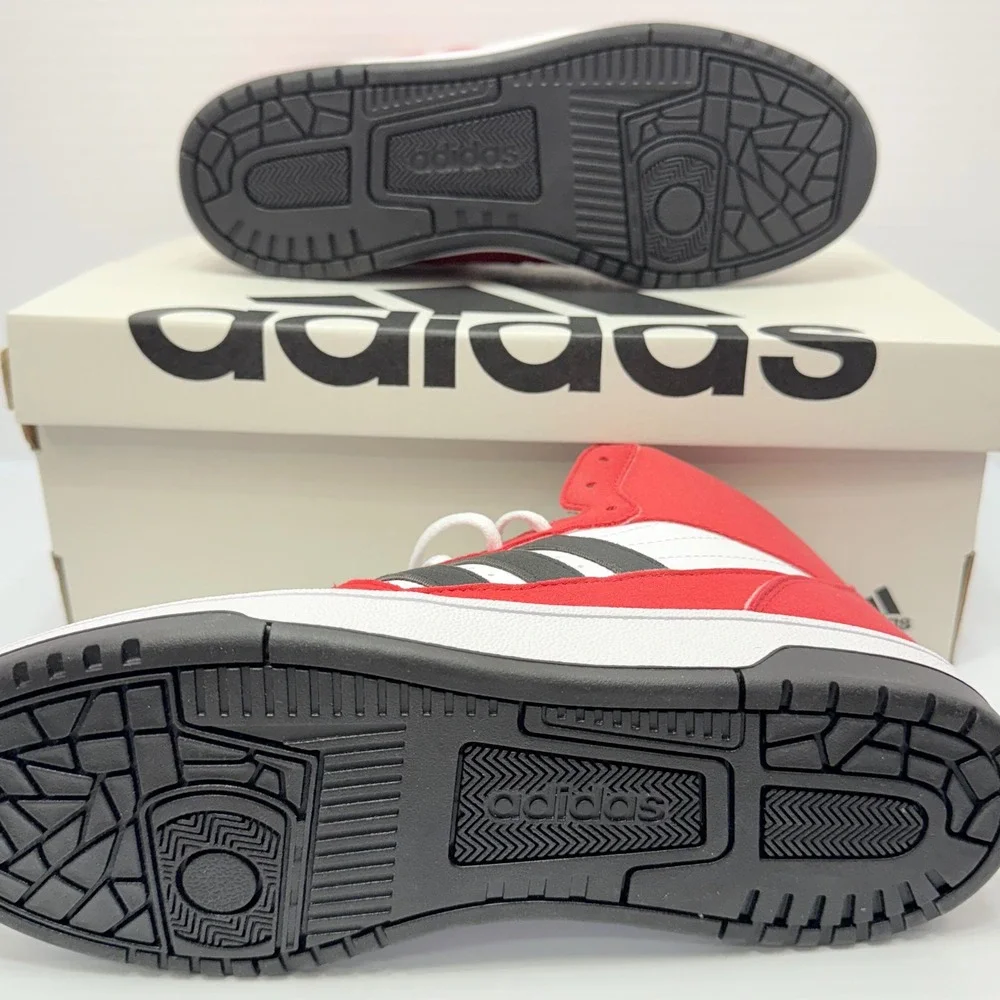 Adidas Break Start Mid Basketball Shoes Red Black White Men's Size 7 / Women's 8